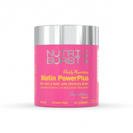 Nutri Burst Biotin PowerPlus - Strawberry Flavor (60 Gummies)